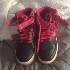 Nike Air Force 1 pink black !